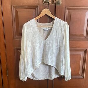Stone Cold Fox Textured Cream Blouse